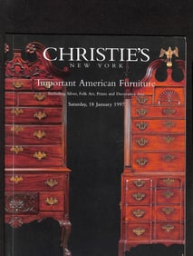 Christie's New York Auction Catalog: Important American Furniture, 18 January 1997