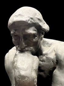 After Auguste Rodin Le Penseur 'The Thinker' Musee Rodin Official Reproduction in Resin