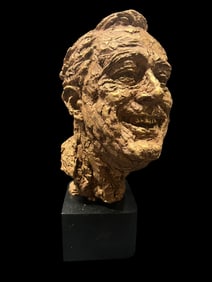 Franklin Deleanor Roosevelt Bust on Pedestal by Robert S. Berks (NY, 1922-2011)