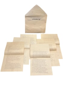 Original Soviet TASS Press Release Packet on German Peace Treaty Crisis with Envelope, July 12, 1962