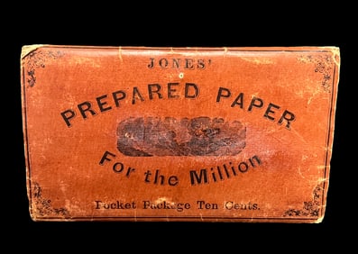 1868 Jones’ Prepared Paper for the Million Pocket Package by James C. Mortimer, New York