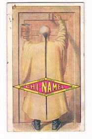 1908 Advertising Postcard for Chi-Namel Varnish from J F Howe Hdw & Supply, Freedom, Pennsylvania.