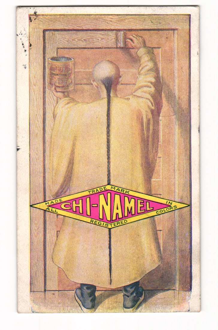 1908 Advertising Postcard for Chi-Namel Varnish from J F Howe Hdw & Supply, Freedom, Pennsylvania.: Please view photos for further description and condition considerations. Please know the scans may be darker or lighter than the actual card's true appearance. ACME Auctions offers FREE DOMESTIC SHIPP