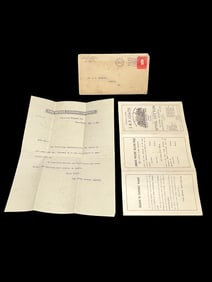 1901 Spool Cotton Company Advertising Cover with Letter & Price List mailed to Newburg, Maine.