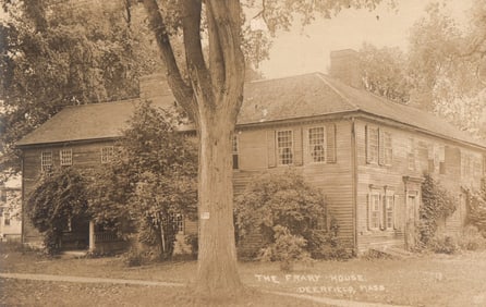 RPPC Real Photo Postcard of The Frary House in Deerfield, Massachusetts, a historic colonial home c.
