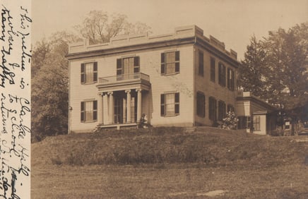 RPPC Real Photo Postcard of the main building at Charlotte Hall School in St. Mary's County, MD.