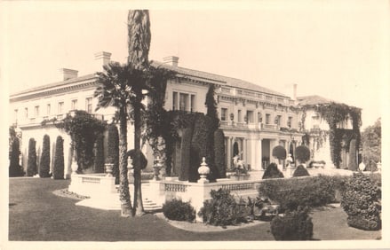 Early postcard view of The Art Gallery at the Henry E. Huntington Library, San Marino, California.