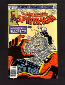 Amazing Spider-Man #205 Marvel Comics 1980 comic book Black Cat appearance Newstand Variant