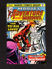 Marvel Adventure #1 Marvel Comics 1975 comic book featuring Daredevil vs The Gladiator and Masked