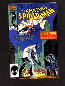 Amazing Spider-Man #286 Marvel Comics 1987 comic book featuring Gang War Part Three storyline