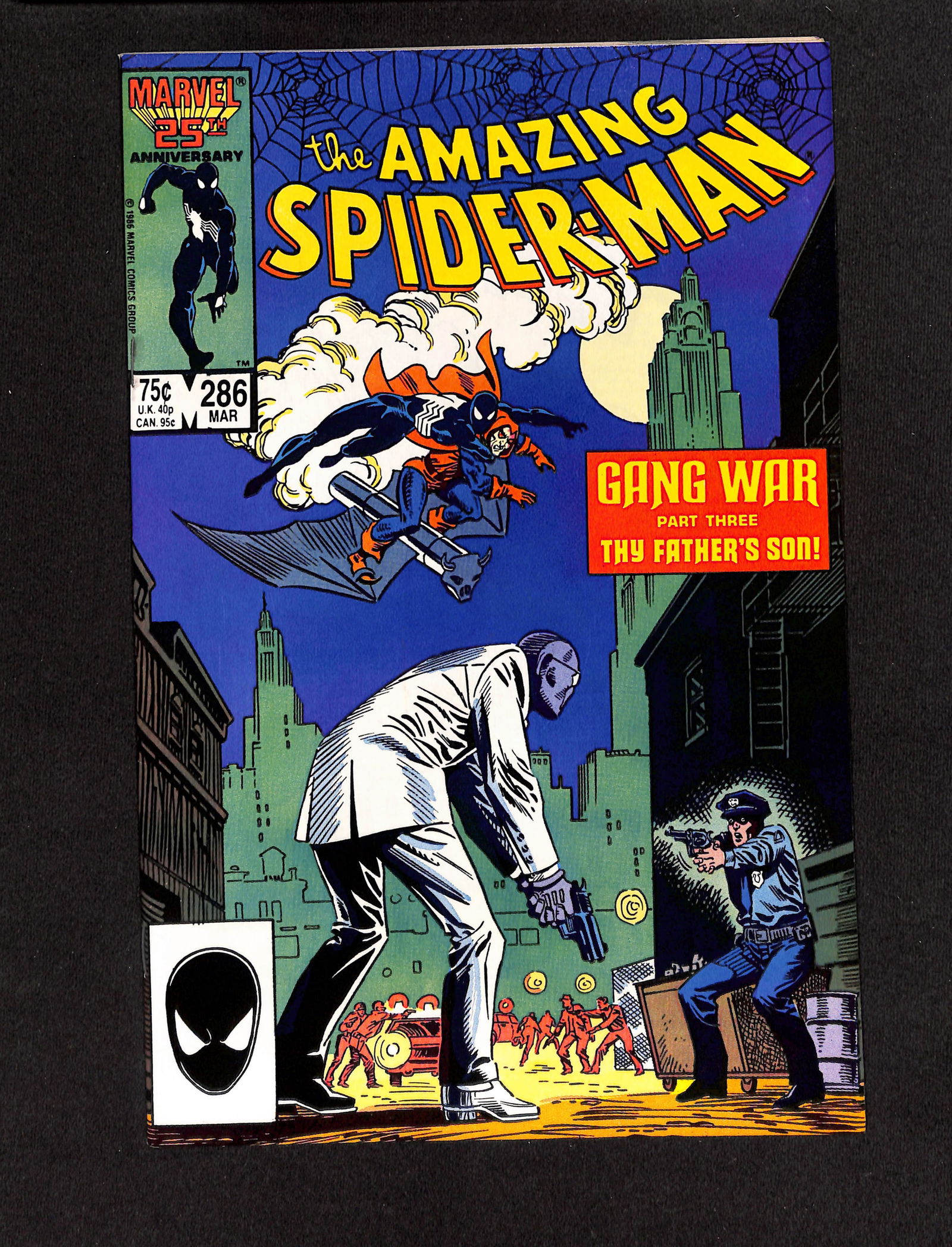 Amazing Spider-Man #286 Marvel Comics 1987 comic book featuring Gang War Part Three storyline (1 of 2)