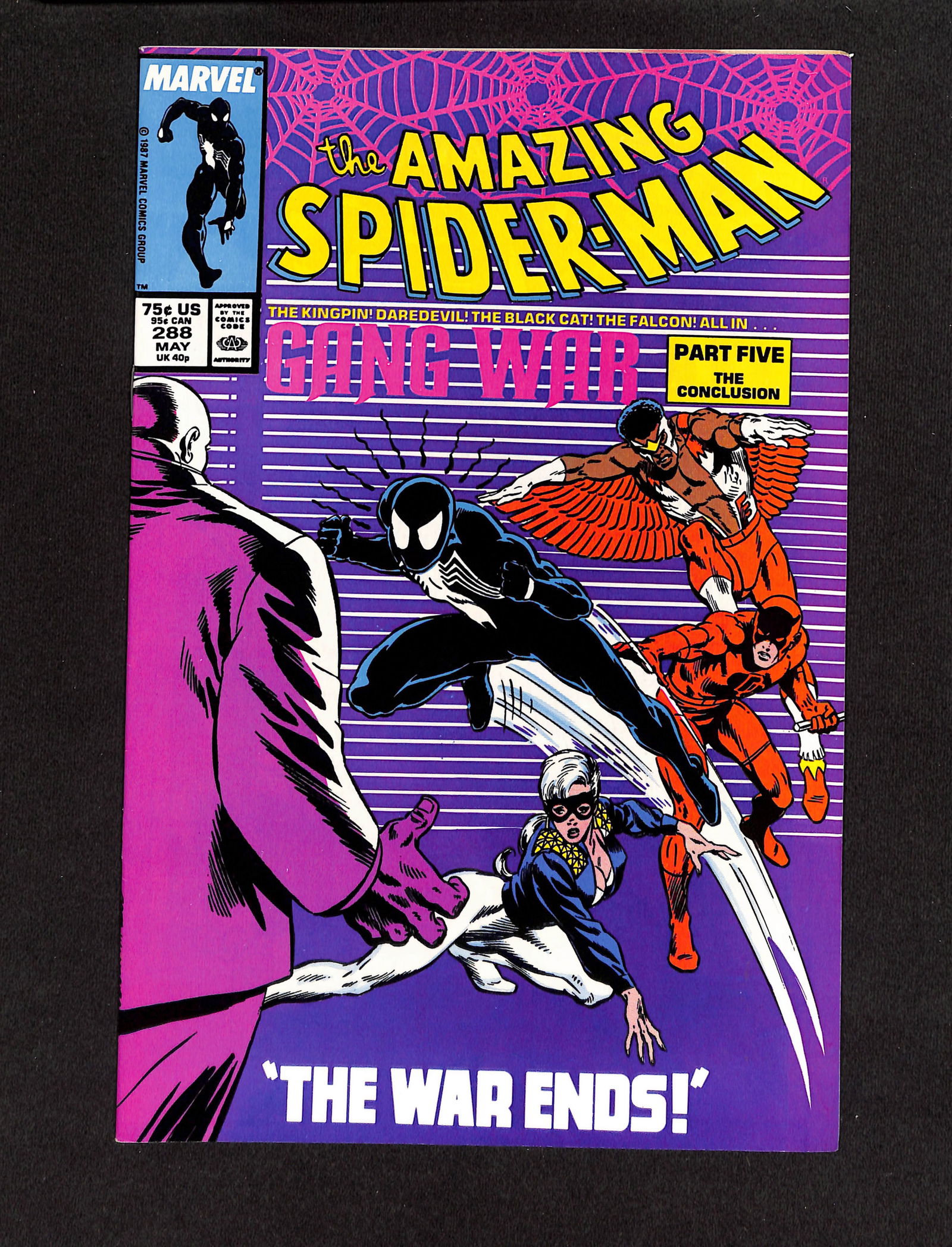 The Amazing Spider-Man #288 Marvel Comics 1987 comic book with the finale of the Gang War arc (1 of 2)