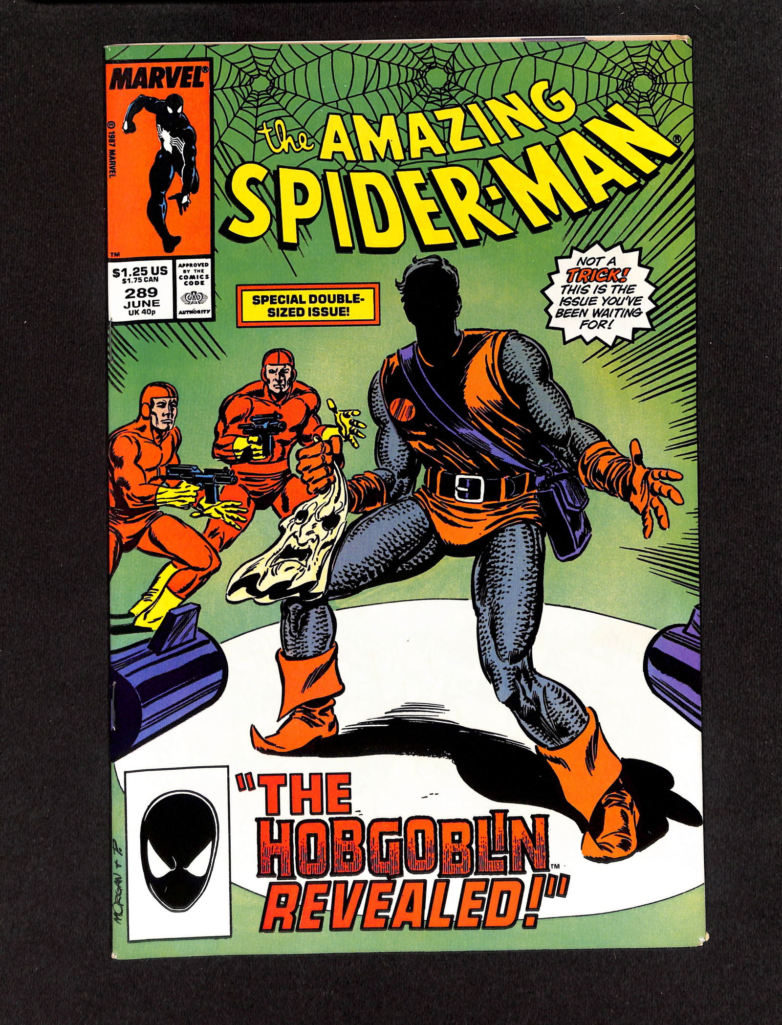 The Amazing Spider-Man #289 Marvel Comics 1987 featuring the Hobgoblin revealed comic book (1 of 2)