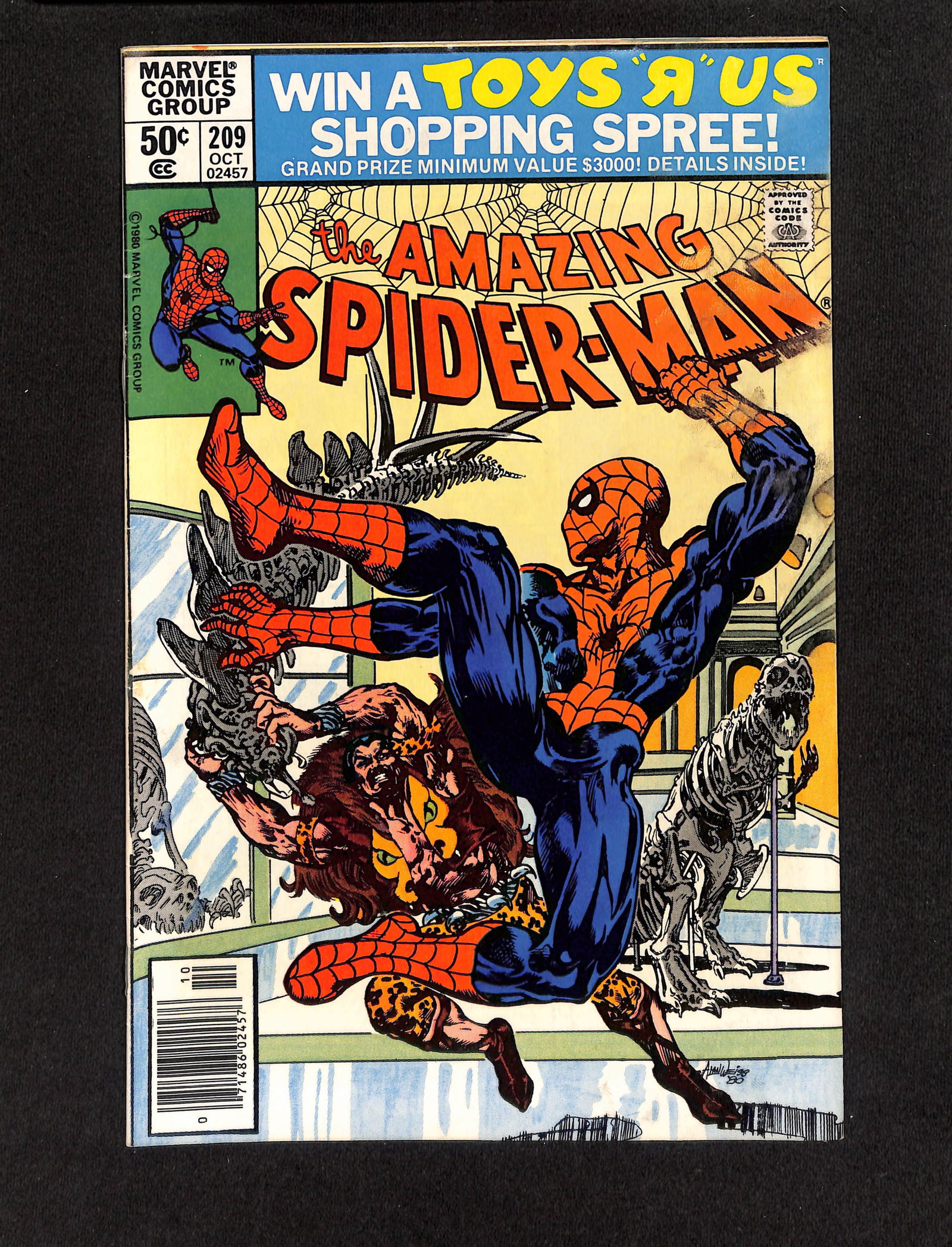 The Amazing Spider-Man #209 Marvel Comics 1980 comic book 1st Calypso Newstand Variant (1 of 2)