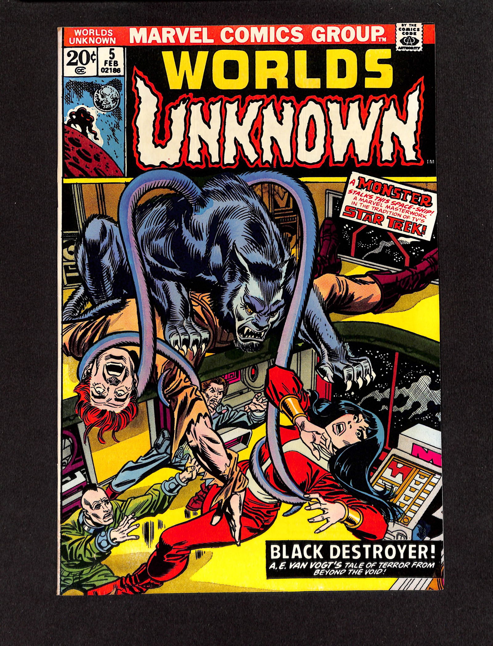 Worlds Unknown #5 Marvel Comics 1973 comic book with cover art by Gil Kane and Frank Giacoia (1 of 2)