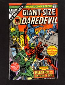 Giant-Size Daredevil #1 Marvel Comics 1975 comic book featuring Electro and his Emissaries of Evil