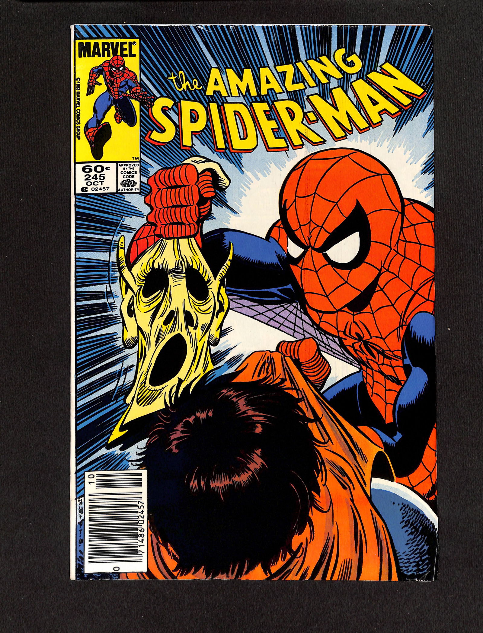 The Amazing Spider-Man #245 comic book by Marvel Comics 1983 Newstand Var Hobgoblin appearance: Please view photos for further description and condition considerations. Please know the scans may be darker or lighter than the actual item's true appearance. ACME Auctions combines shipping on multi