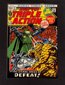 Marvel's Triple Action #2 Marvel Comics 1972 comic book featuring Doctor Doom vs the Fantastic Four
