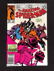 The Amazing Spider-Man #253 comic book 1st app of the Rose - Newstand Variant Marvel Comics 1984