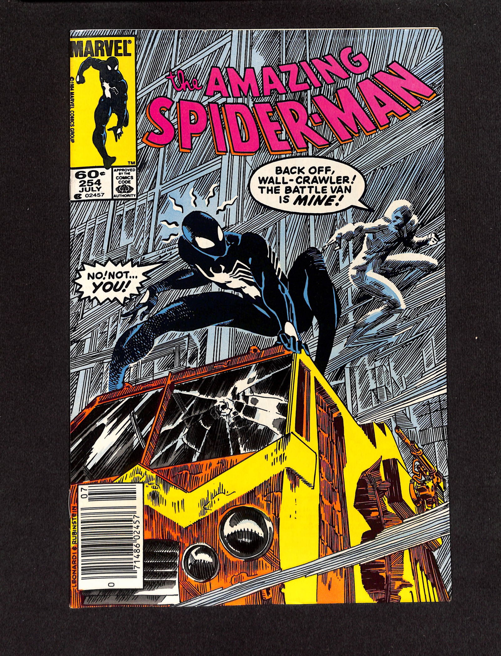 Amazing Spider-Man #254 Marvel Comics 1984 black symbiote suit Newstand Variant (1 of 2)