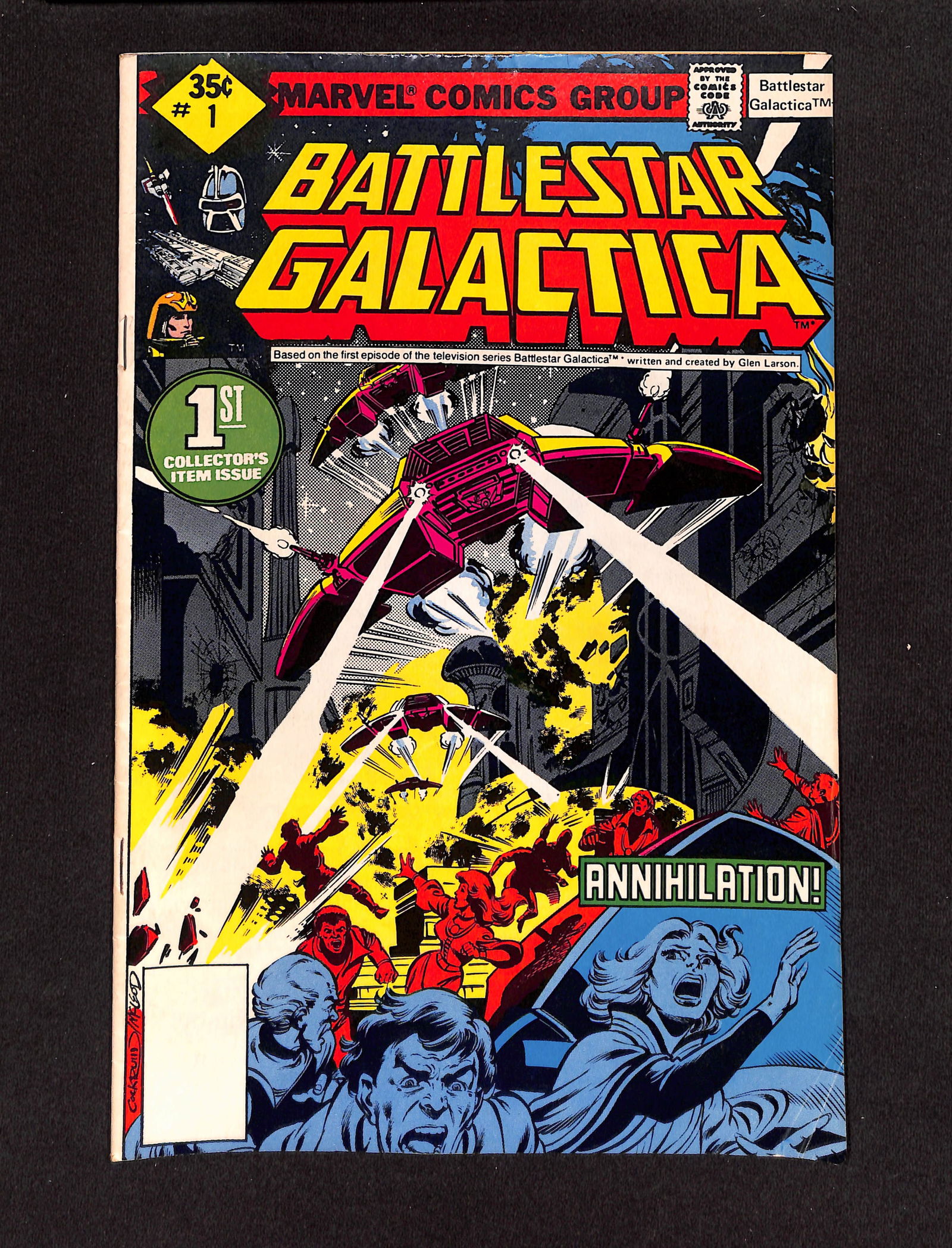 Battlestar Galactica #1 Marvel Comics 1979 comic book Whitman Variant based on TV series (1 of 2)
