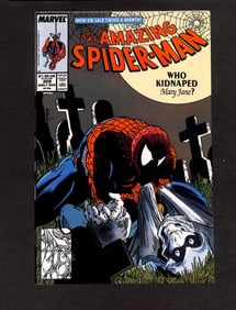Amazing Spider-Man #308 Marvel Comics 1988 featuring the classic graveyard cover by Todd McFarlane