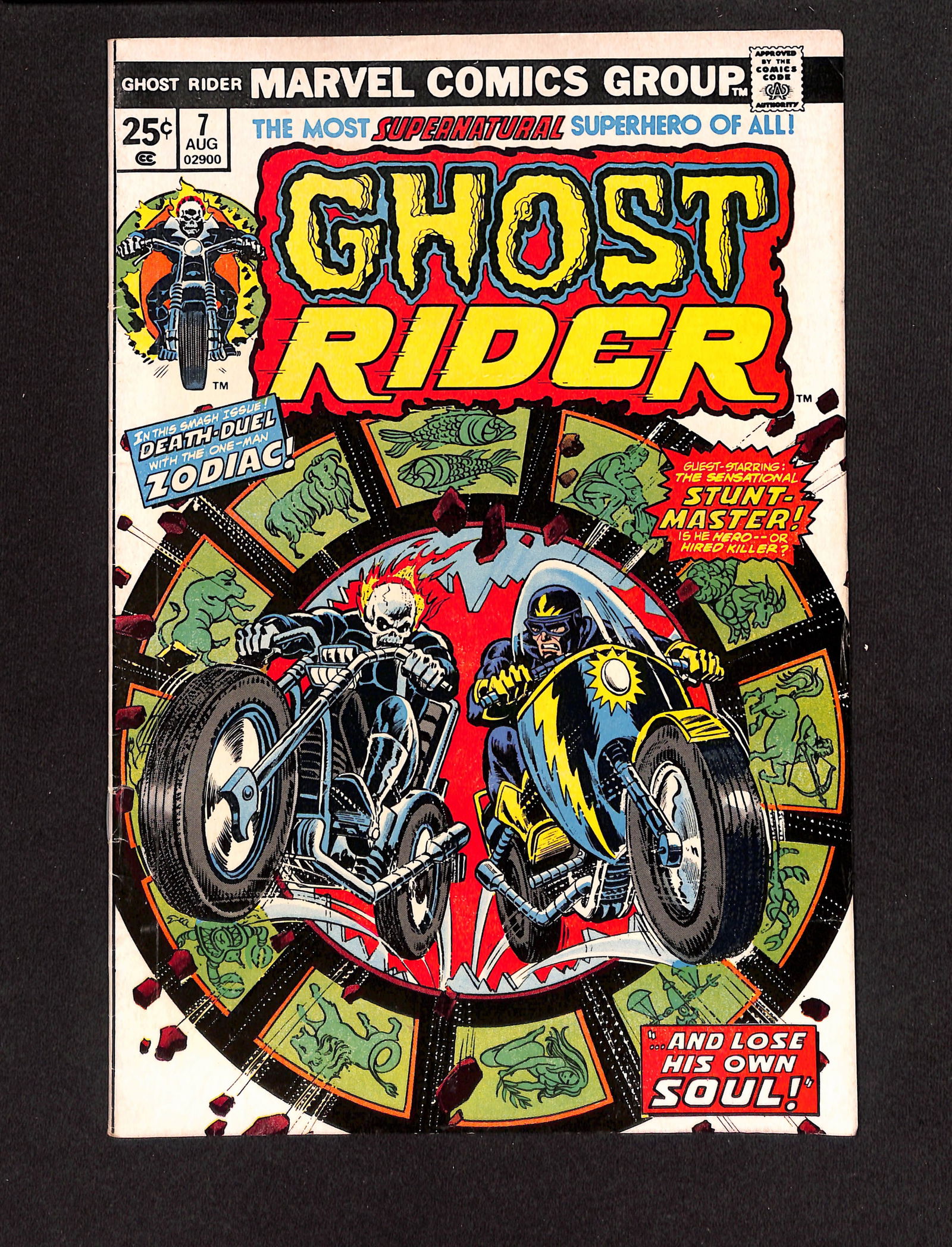 Ghost Rider #7 Marvel Comics Group 1973 comic book Stunt-Master and Zodiac appear (1 of 2)