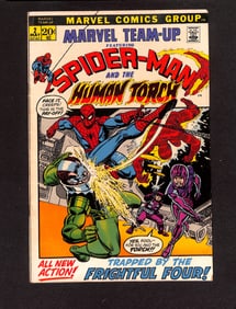 Marvel Team-Up #2 Marvel Comics 1972 featuring Spider-Man and the Human Torch comic book