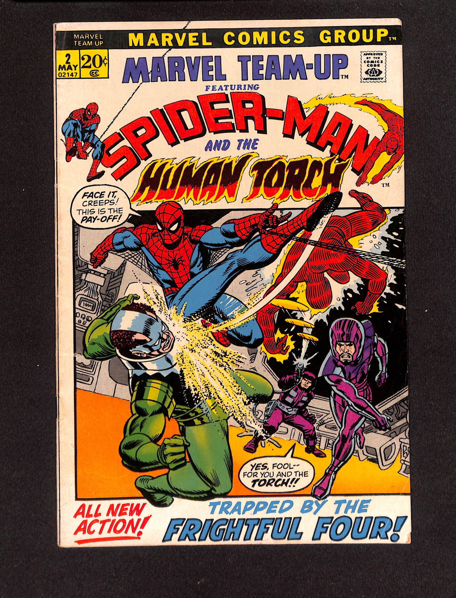 Marvel Team-Up #2 Marvel Comics 1972 featuring Spider-Man and the Human Torch comic book (1 of 2)