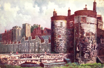 Raphael Tuck & Sons Oilette postcard, "The Tower of London" series, view of Beauchamp & Byward