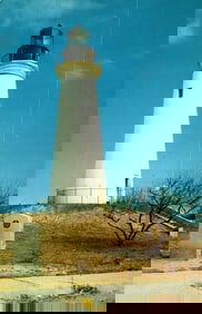 Postcard of the historic Port Isabel Lighthouse in Texas, erected 1852 and now a State Park site