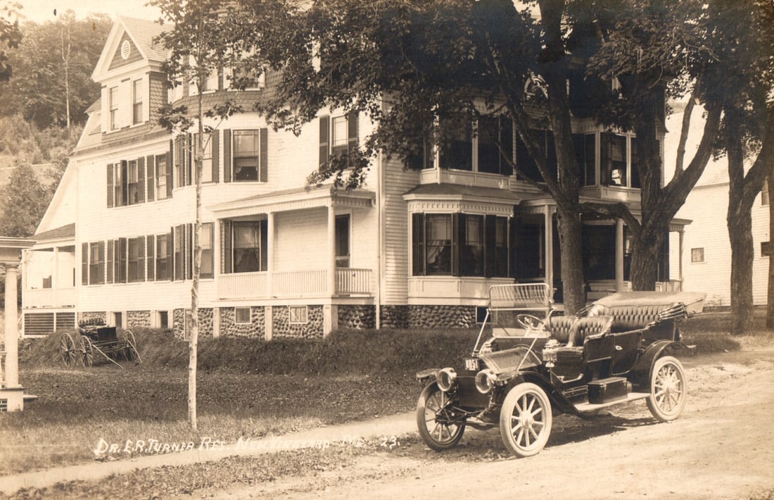 RPPC Real Photo Postcard of Dr. L. R. Turner's residence and touring car, Williamson, Maine c.1910s: Please view photos for further description and condition considerations. Please know the scans may be darker or lighter than the actual item's true appearance. ACME Auctions offers FREE DOMESTIC SHIPP