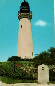 Color postcard of the historic Port Isabel Lighthouse at the State Park in Port Isabel, Texas c.