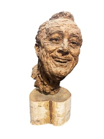 Bronze Finished Plaster Bust of Franklin D. Roosevelt by Robert Berks (1922–2011)
