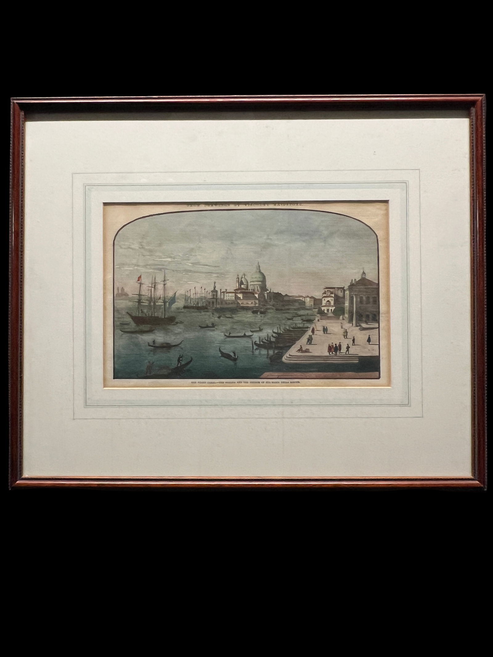 Venice, The Grand Canal, Illustrated London News engraving from August 25, 1849 (1 of 7)