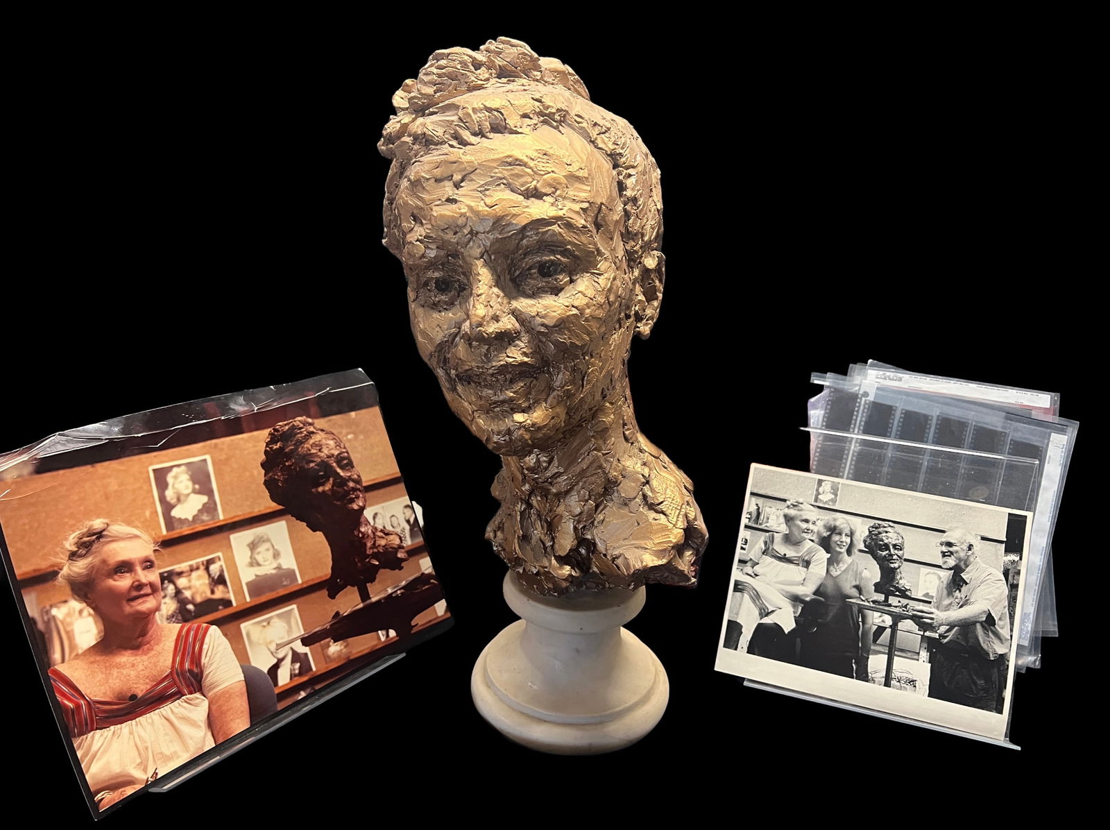 Portrait Bust of Sylvia Howard Fuhrman by Robert Berks (1922–2011), with Related Ephemera (1 of 20)
