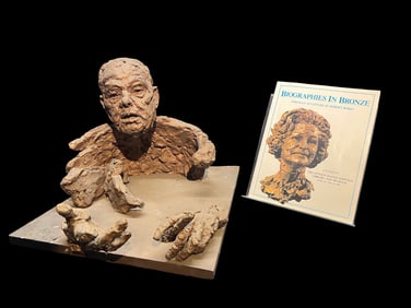 Robert Berks (1922–2011): George Meany Monument Study (Head and Hands), artist’s proof