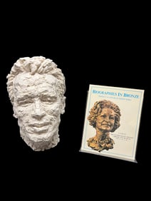 Original Plaster Cast for Bust of Arnold Schwarzenegger by Sculptor Robert Berks (1922-2011)
