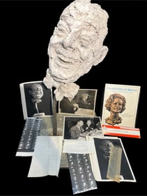 Plaster Maquette for a Portrait Bust by Robert Berks (1922–2011) of the Comedian Joe E. Lewis: