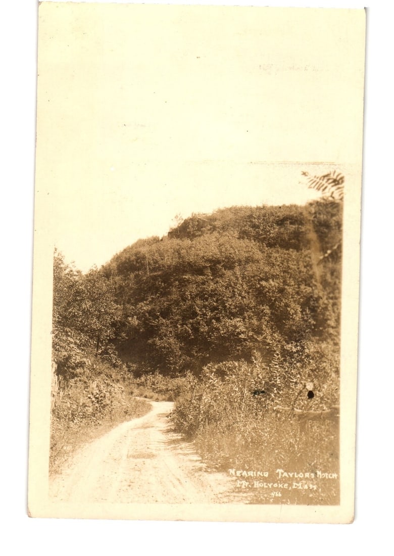 Early 20th Century Mount Holyoke, Massachusetts, Taylor's Notch scenic road postcard. (1 of 2)
