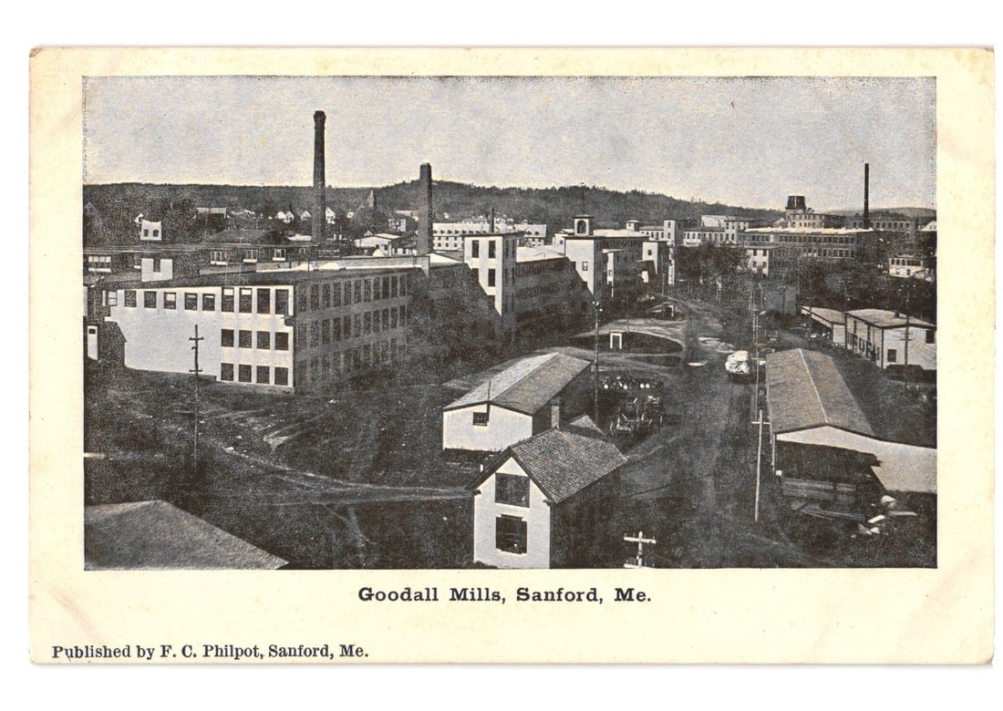 Goodall Mills industrial complex in Sanford, Maine: an early 20th century industrial landscape (1 of 2)