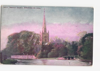 Tucks Oilette Postcard 774 Holy Trinity Church Stratford-on-Avon England
