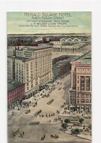 Herald Square Hotel at 34th Street and Broadway, New York City, early 20th century postcard.