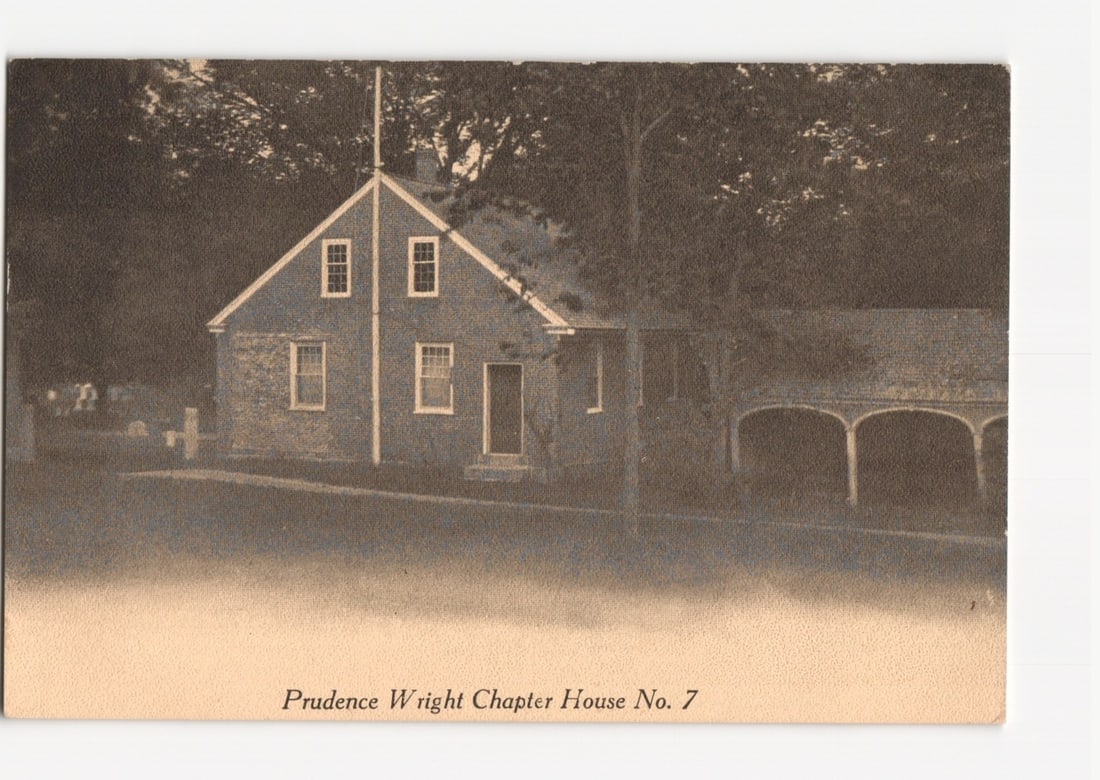 Prudence Wright Chapter House No. 7, Sepia Tone Photographic Postcard, Early 20th Century. (1 of 2)
