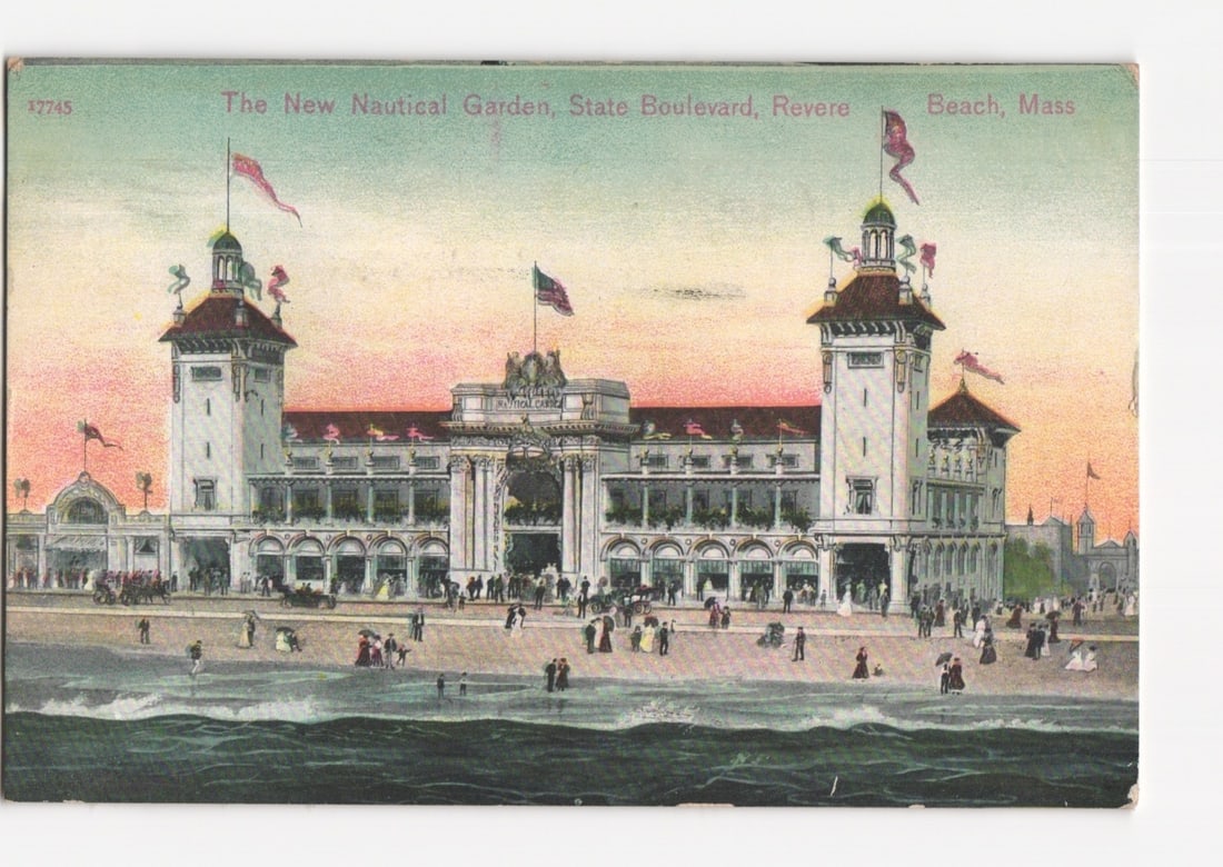 Early 20th Century postcard of The New Nautical Garden, Revere Beach, Massachusetts (1 of 2)