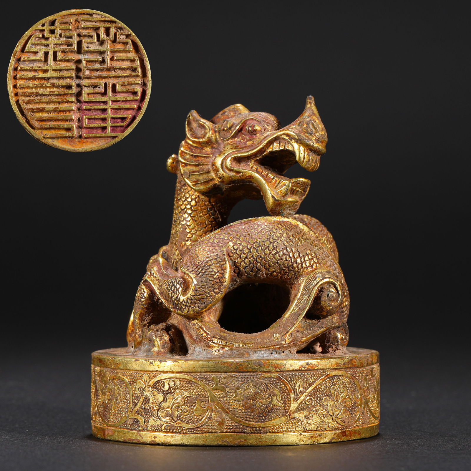 Bronze gilt seal of Qing Dynasty (1 of 6)
