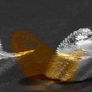 Qing Dynasty gold ingots: Qing Dynasty gold ingots h1.3cm w2.5cm weight:31g