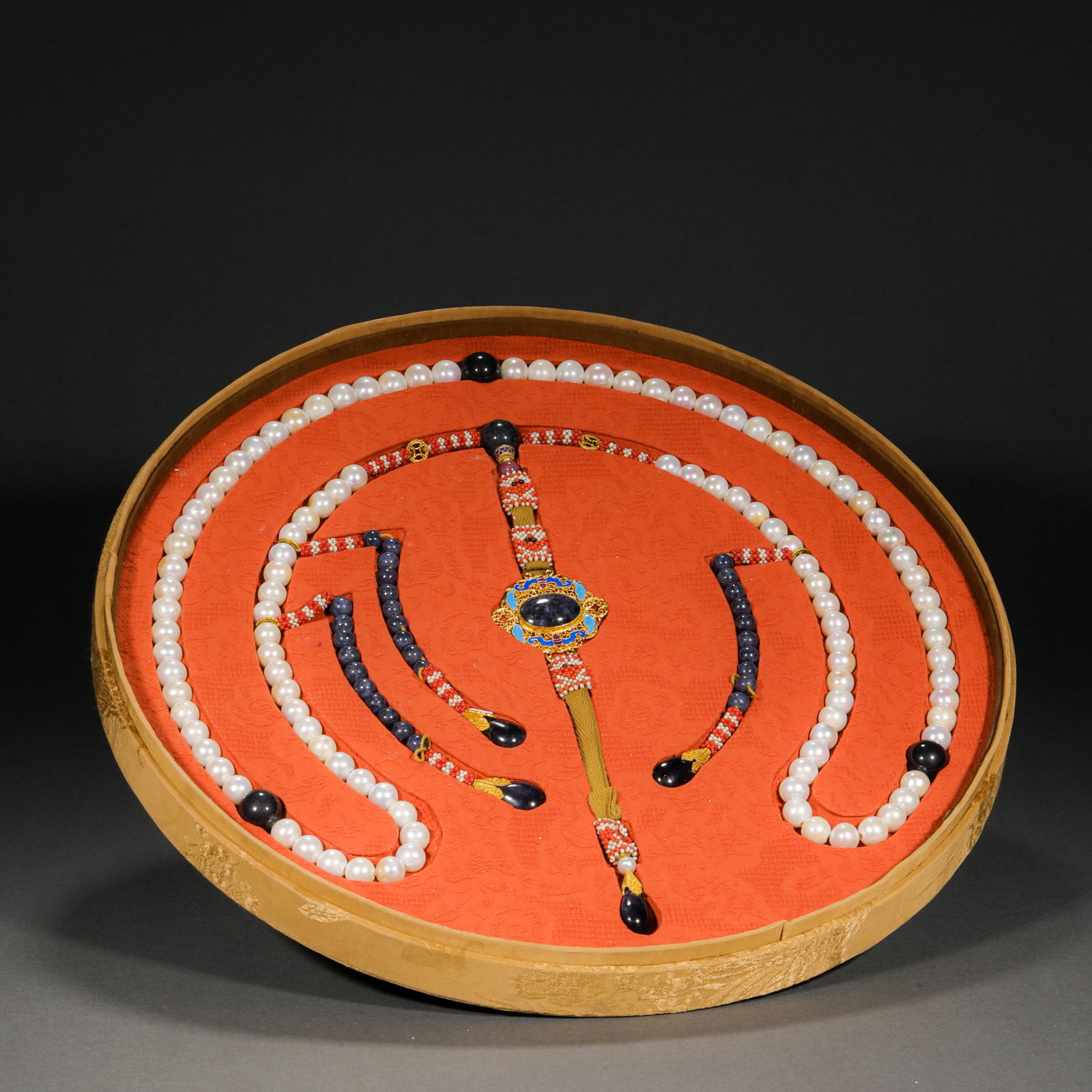 Qing Dynasty 108 pearls Chaozhu: Qing Dynasty 108 pearls ChaozhuDiameter1.3cm Weight474g