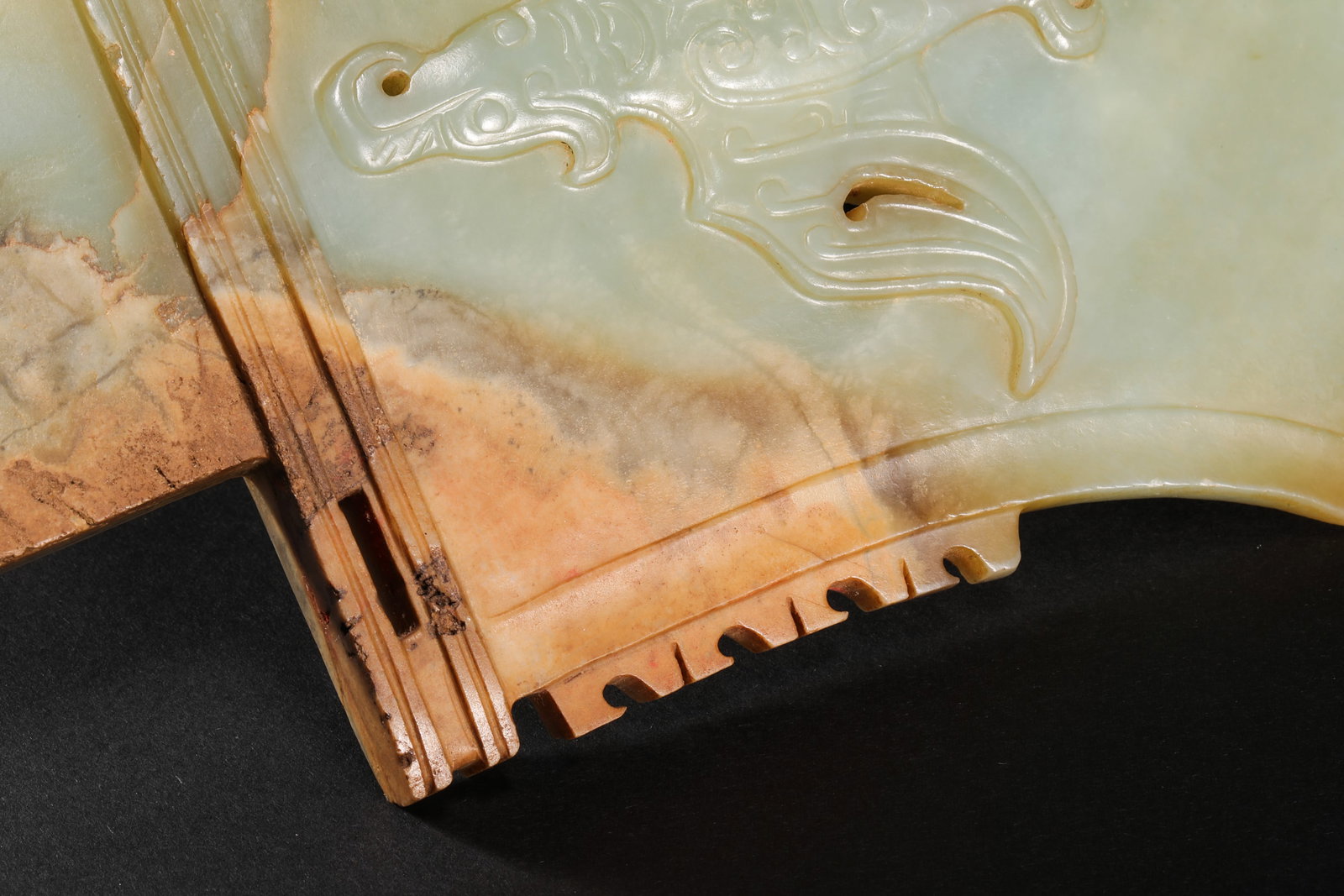 Ming Dynasty Hetian Jade Owl Pattern Yue - 9