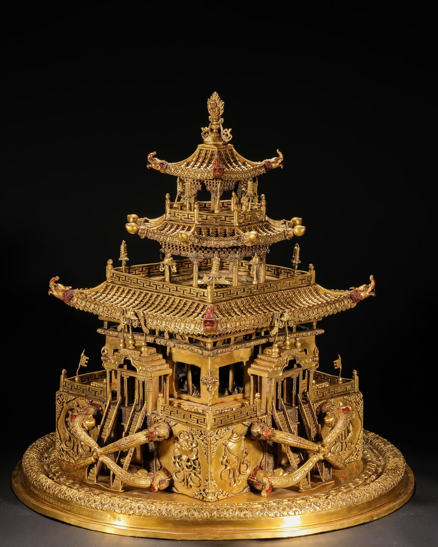 Ming Dynasty gilt bronze mandala - 11
